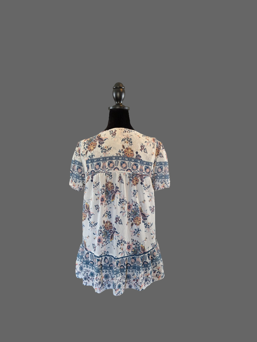 Thrifted Knox Rose Boho Top