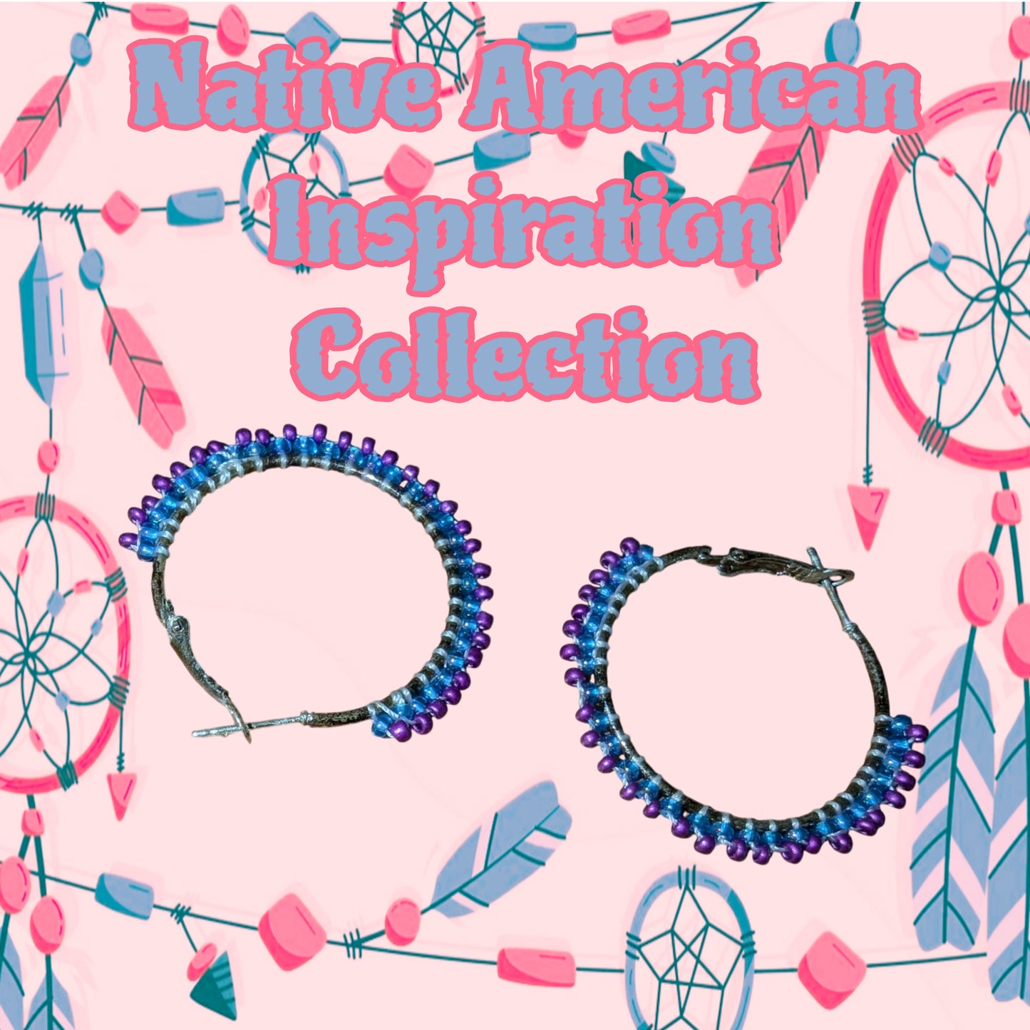 Native American Inspired Hoop Earrings