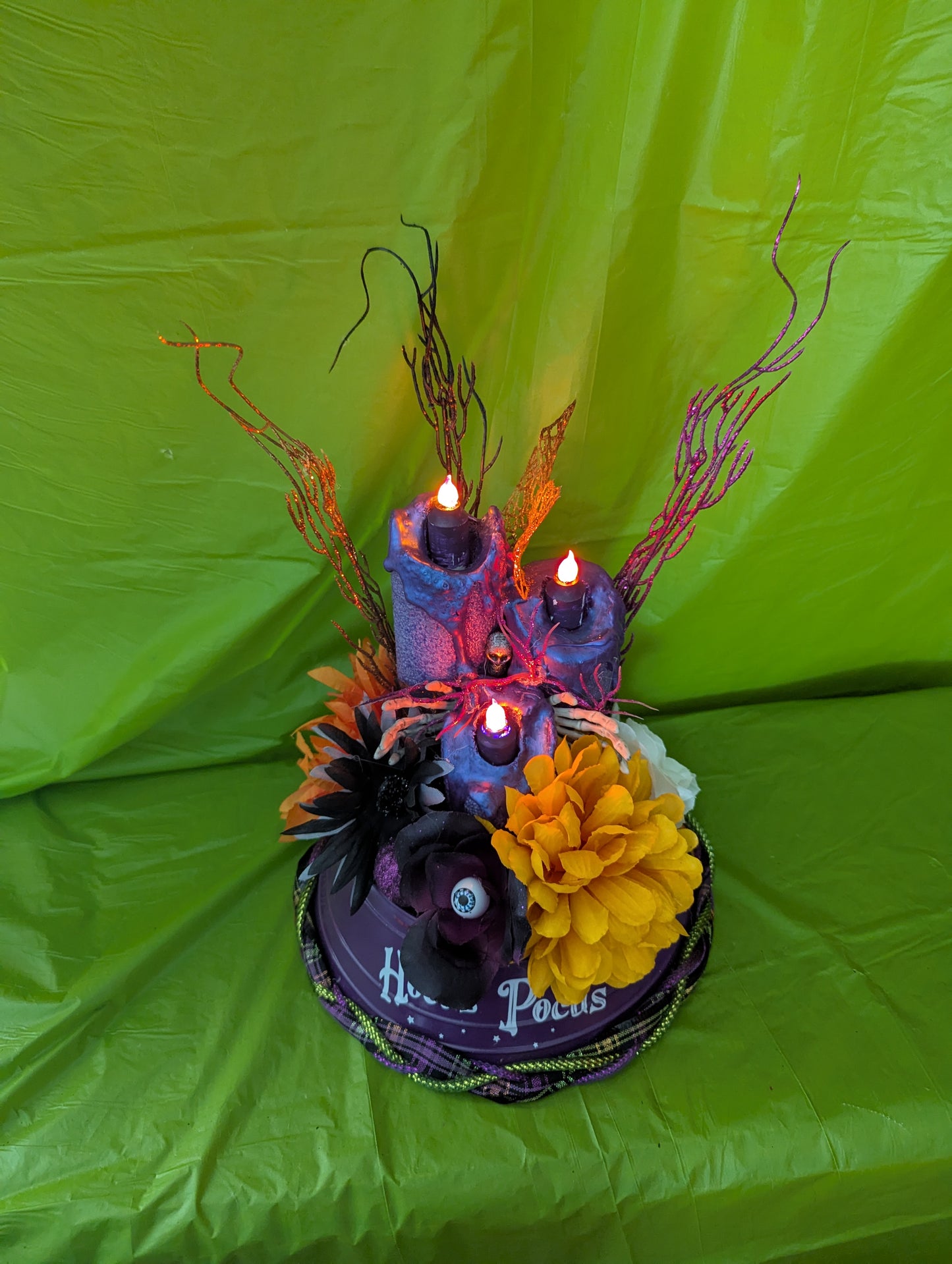 Hocus Pocus Flameless Candle Centerpiece