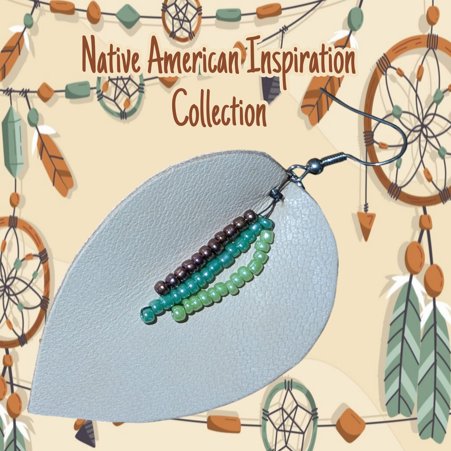 Native American Inspired Leaf Earrings