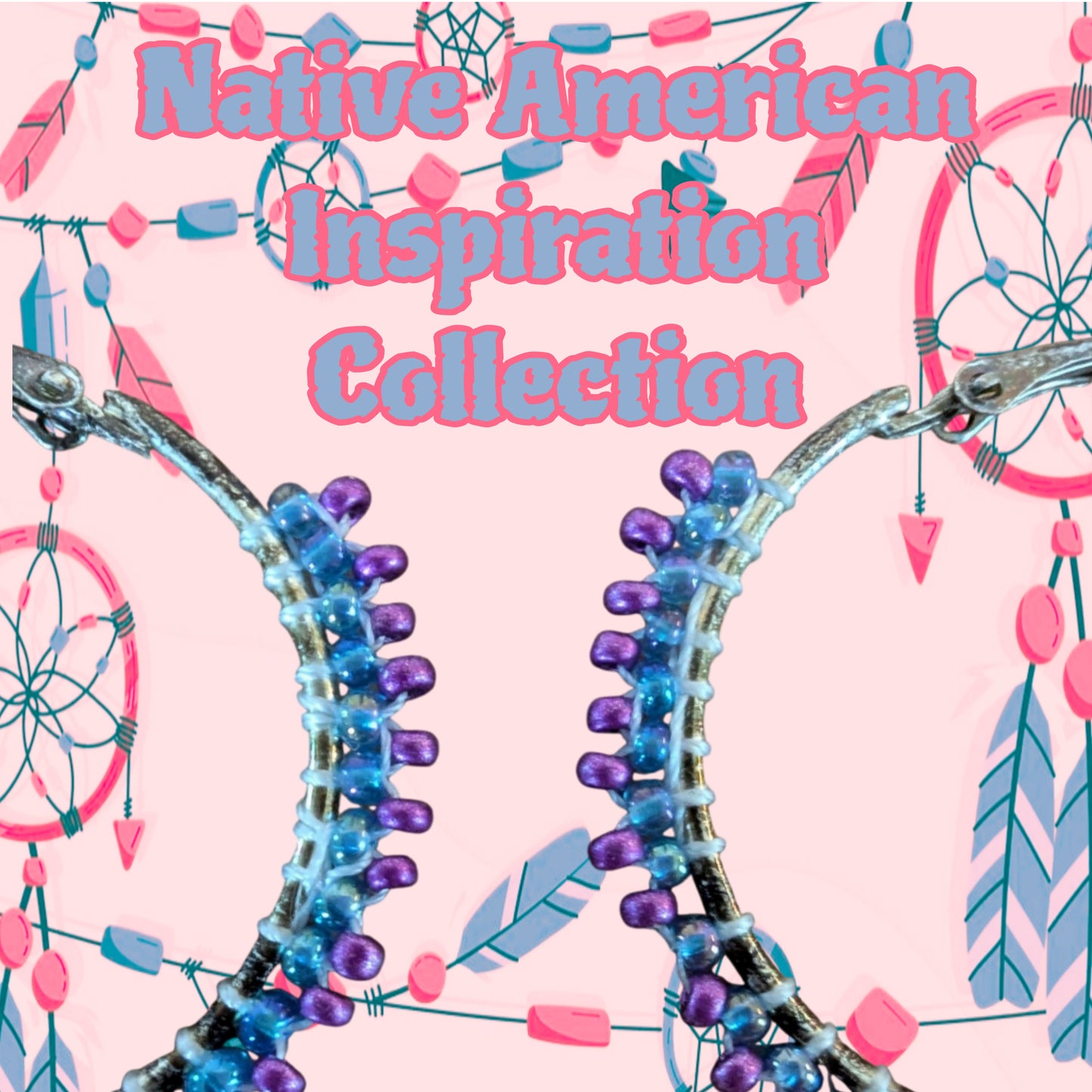 Native American Inspired Hoop Earrings