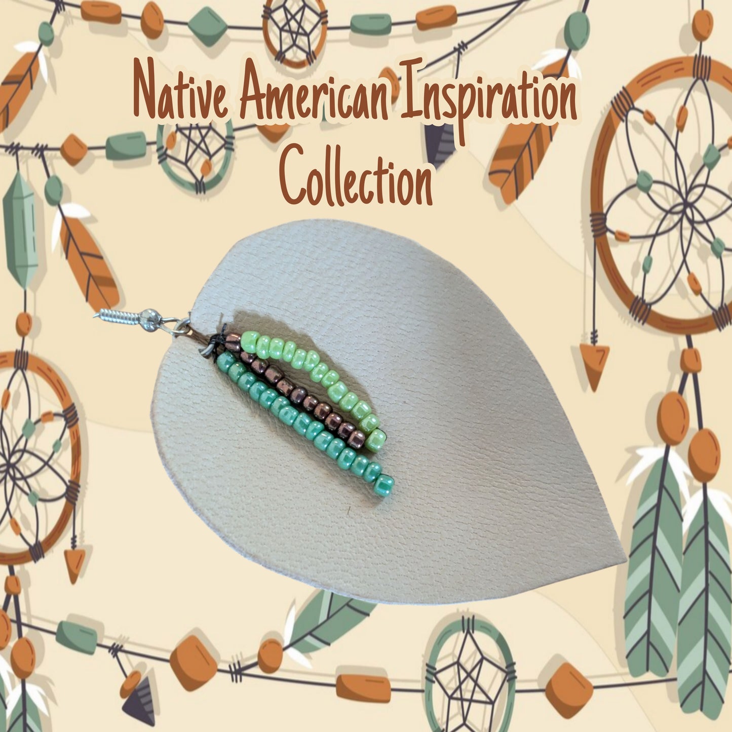 Native American Inspired Leaf Earrings