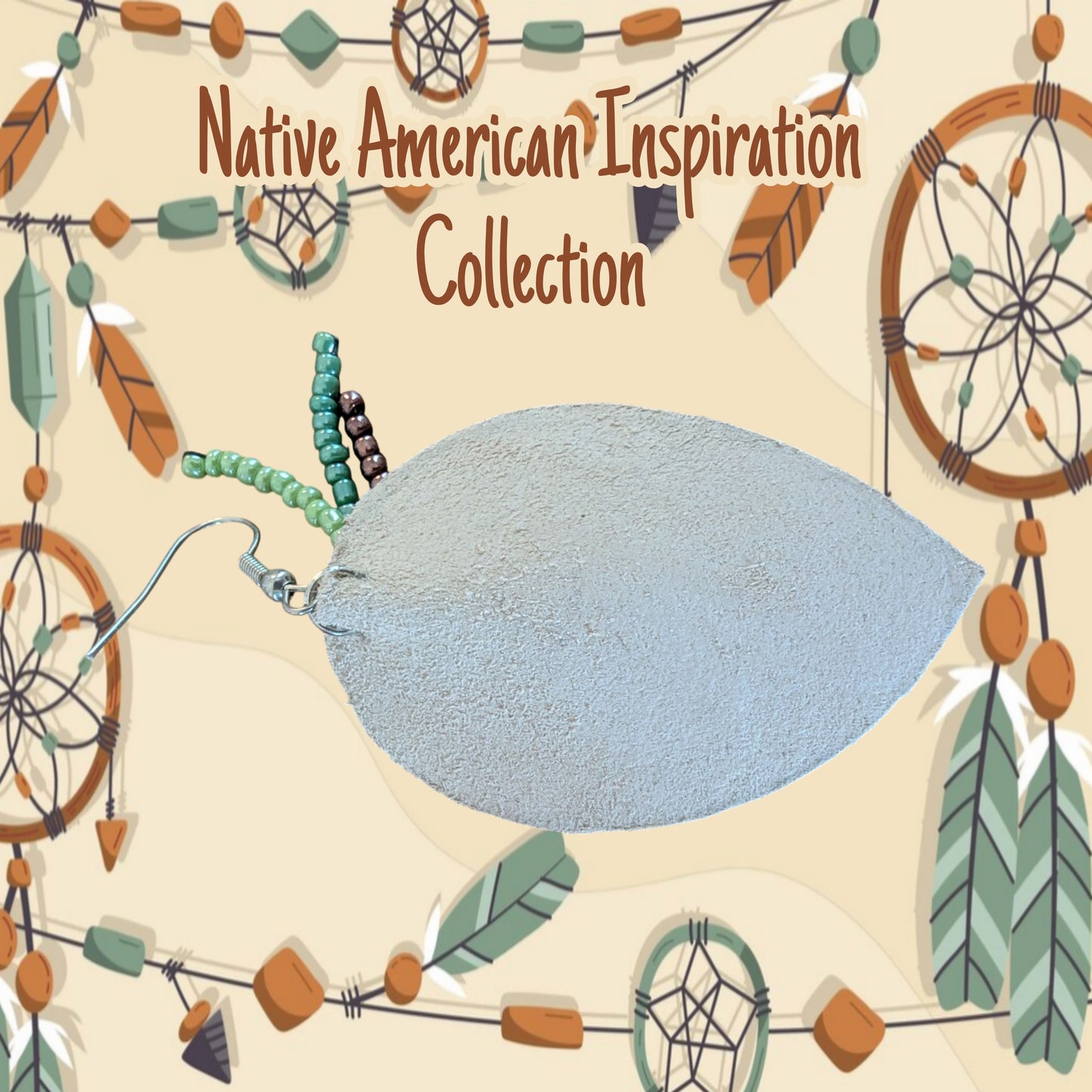 Native American Inspired Leaf Earrings