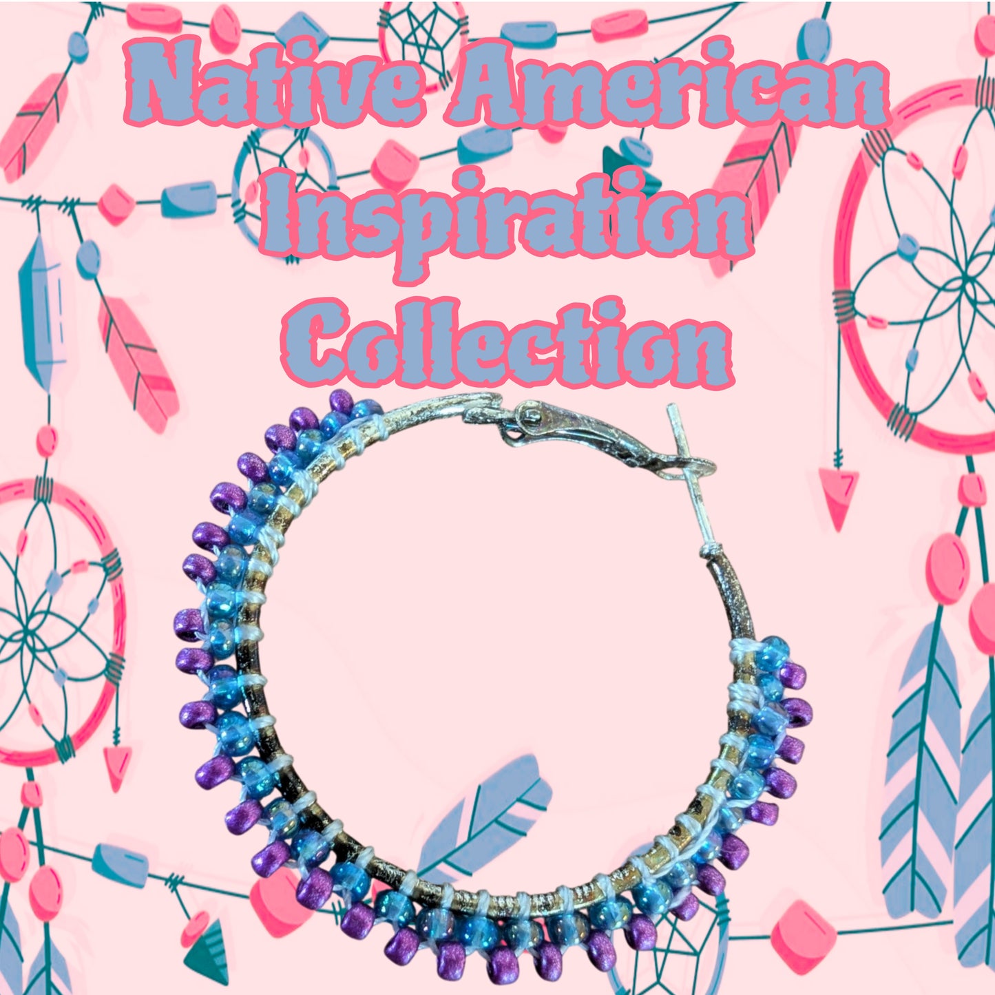 Native American Inspired Hoop Earrings